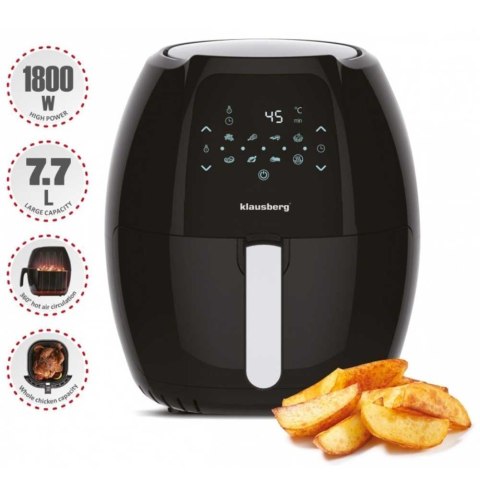 FRYTOWNICA BEZTŁUSZCZOWA 1800W 7,7L KLAUSBERG KB-7495 FRYTOWNICA BEZTŁUSZCZOWA 1800W 7,7L KLAUSBERG KB-7495