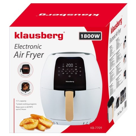 FRYTOWNICA BEZTŁUSZCZOWA 1800W 7,7L KLAUSBERG KB-7709 FRYTOWNICA BEZTŁUSZCZOWA 1800W 7,7L KLAUSBERG KB-7709