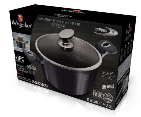 GARNEK GRANITOWY 20cm BERLINGERHAUS BH-6892 CARBON PRO GARNEK GRANITOWY 20cm BERLINGERHAUS BH-6892 CARBON PRO