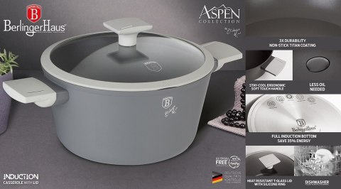 GARNEK TYTANOWY 24cm BERLINGER HAUS BH-7067 ASPEN GARNEK TYTANOWY 24cm BERLINGER HAUS BH-7067 ASPEN