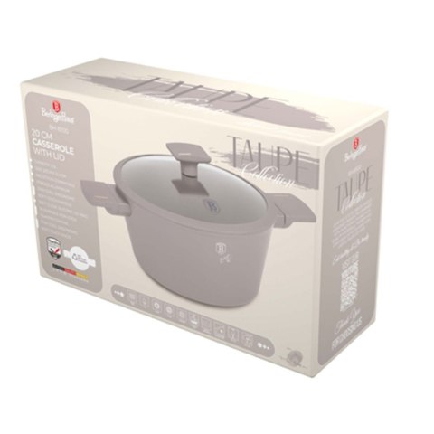 GARNEK TYTANOWY Z POKRYWĄ 20cm BERLINGER HAUS BH-8100 TAUPE GARNEK TYTANOWY Z POKRYWĄ 20cm BERLINGER HAUS BH-8100 TAUPE