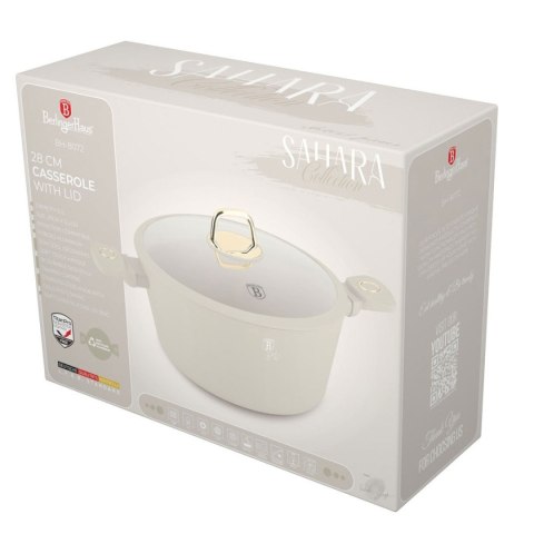 GARNEK TYTANOWY Z POKRYWĄ 28cm BERLINGER HAUS BH-8072 SAHARA GARNEK TYTANOWY Z POKRYWĄ 28cm BERLINGER HAUS BH-8072 SAHARA