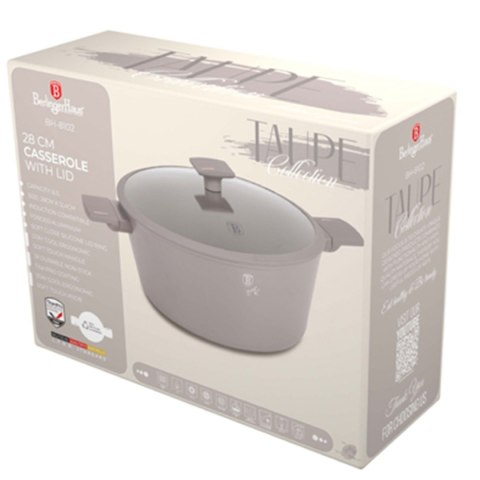 GARNEK TYTANOWY Z POKRYWĄ 28cm BERLINGER HAUS BH-8102 TAUPE GARNEK TYTANOWY Z POKRYWĄ 28cm BERLINGER HAUS BH-8102 TAUPE