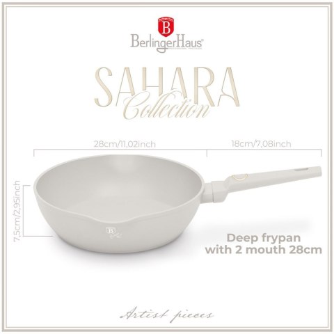 GŁĘBOKA PATELNIA TYTANOWA 28cm BERLINGER HAUS BH-8061 SAHARA GŁĘBOKA PATELNIA TYTANOWA 28cm BERLINGER HAUS BH-8061 SAHARA
