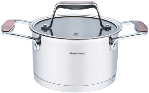 Garnek ze stali 18/10 KLAUSBERG KB-7225 16cm 1,8L Garnek ze stali 18/10 KLAUSBERG KB-7225 16cm 1,8L