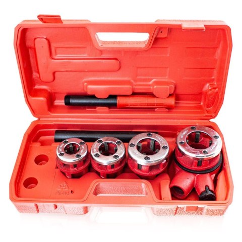 Gwintownik do Rur Stalowych 7 elem. 1-1/4", 1", 3/4", 1/2", Gwintownik do Rur Stalowych 7 elem. 1-1/4", 1", 3/4", 1/2",
