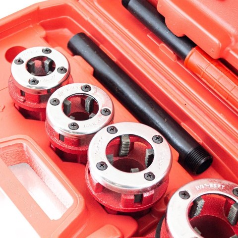Gwintownik do Rur Stalowych 7 elem. 1-1/4", 1", 3/4", 1/2", Gwintownik do Rur Stalowych 7 elem. 1-1/4", 1", 3/4", 1/2",