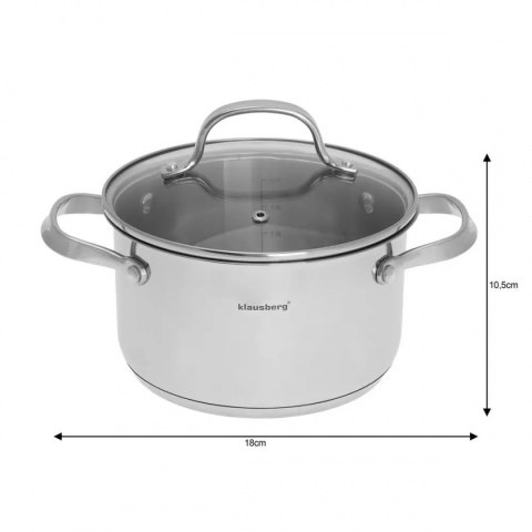 KLAUSBERG GARNEK Z POKRYWĄ 2,5 L KB-7212 KLAUSBERG GARNEK Z POKRYWĄ 2,5 L KB-7212
