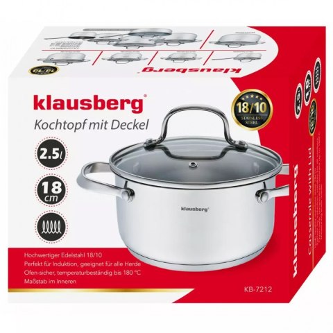 KLAUSBERG GARNEK Z POKRYWĄ 2,5 L KB-7212 KLAUSBERG GARNEK Z POKRYWĄ 2,5 L KB-7212