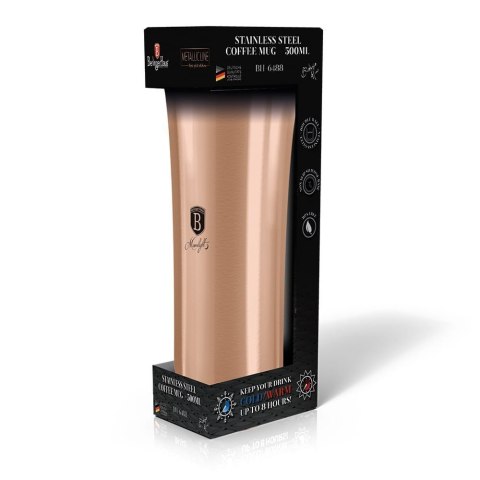 KUBEK TERMICZNY 500ml BERLINGER HAUS BH-6488 ROSE GOLD KUBEK TERMICZNY 500ml BERLINGER HAUS BH-6488 ROSE GOLD