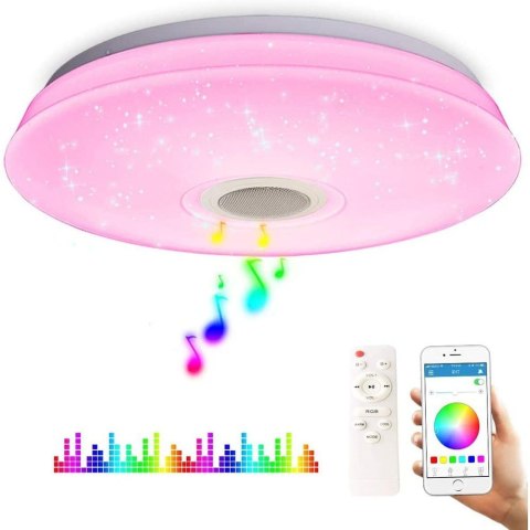 Lampa sufitowa z głośnikiem bluetooth SMART APP Lampa sufitowa z głośnikiem bluetooth SMART APP