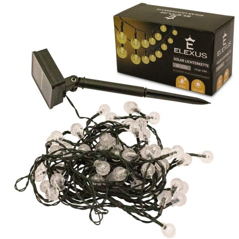 Lampki solarne 60 LED 10m łańcuch girlanda Lampki solarne 60 LED 10m łańcuch girlanda