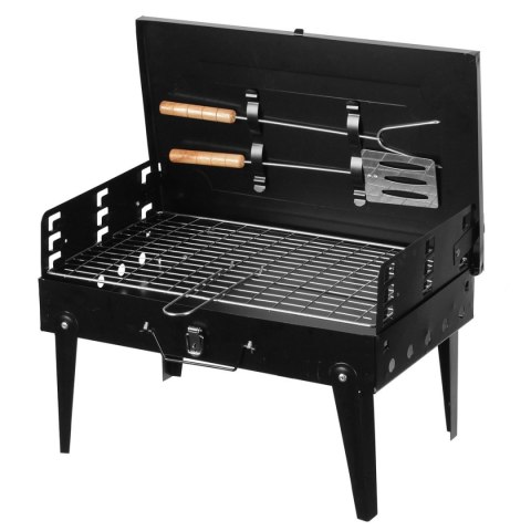MINI GRILL WĘGLOWY TURYSTYCZNY PRZENOŚNY WALIZKA 2644 MINI GRILL WĘGLOWY TURYSTYCZNY PRZENOŚNY WALIZKA 2644