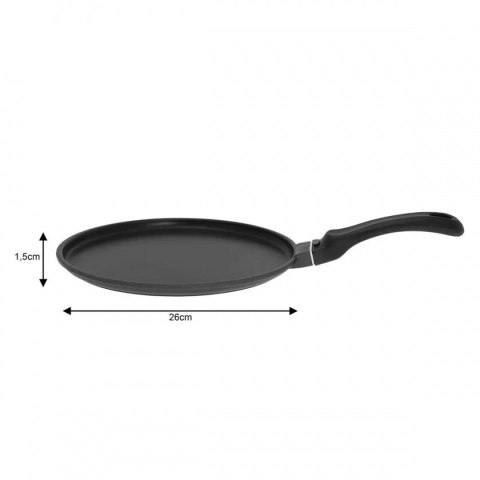 PATELNIA DO NALEŚNIKÓW 26cm Z POWŁOKĄ TEFLONOWĄ KINGHOFF KH-3861 PATELNIA DO NALEŚNIKÓW 26cm Z POWŁOKĄ TEFLONOWĄ KINGHOFF KH-3861