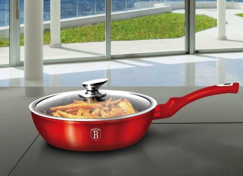 PATELNIA GRANITOWA 24cm BERLINGER HAUS RED METALLIC LINE BH-1259 PATELNIA GRANITOWA 24cm BERLINGER HAUS RED METALLIC LINE BH-1259