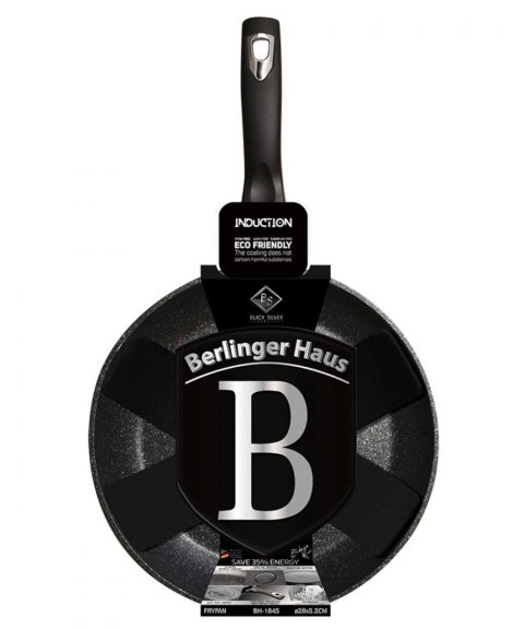 PATELNIA GRANITOWA 28cm BERLINGER HAUS BLACK SILVER BH-1845 PATELNIA GRANITOWA 28cm BERLINGER HAUS BLACK SILVER BH-1845