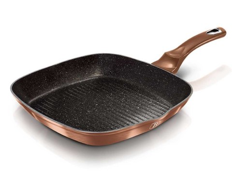 PATELNIA GRANITOWA GRILLOWA 28 cm BERLINGER HAUS BH-1889 ROSE GOLD NOIR PATELNIA GRANITOWA GRILLOWA 28 cm BERLINGER HAUS BH-1889 ROSE GOLD NOIR