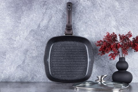 PATELNIA GRILLOWA 28cm BERLINGER HAUS BH-6612 SHINY BLACK PATELNIA GRILLOWA 28cm BERLINGER HAUS BH-6612 SHINY BLACK