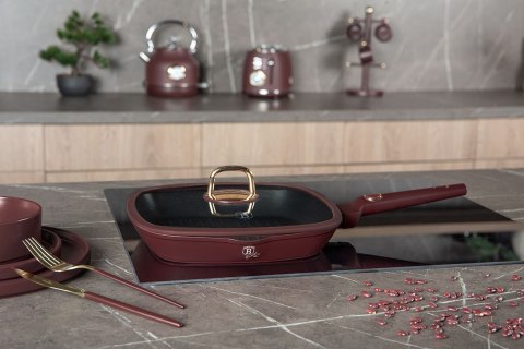 PATELNIA GRILLOWA TYTANOWA Z POKRYWĄ 28cm BERLINGER HAUS BH-8037 LEONARDO PATELNIA GRILLOWA TYTANOWA Z POKRYWĄ 28cm BERLINGER HAUS BH-8037 LEONARDO