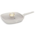 PATELNIA GRILLOWA TYTANOWA Z POKRYWĄ 28cm BERLINGER HAUS BH-8067 SAHARA
