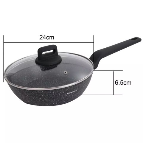PATELNIA MARMURKOWA Z POKRYWĄ KLAUSBERG 24cm KB-7666 PATELNIA MARMURKOWA Z POKRYWĄ KLAUSBERG 24cm KB-7666