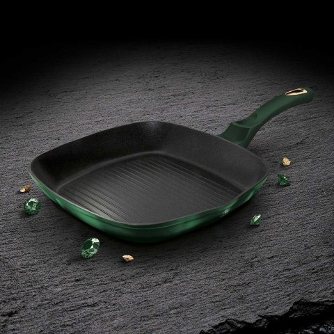 PATELNIA TYTANOWA GRILLOWA BERLINGER HAUS 28cm BH-6051 EMERALD PATELNIA TYTANOWA GRILLOWA BERLINGER HAUS 28cm BH-6051 EMERALD
