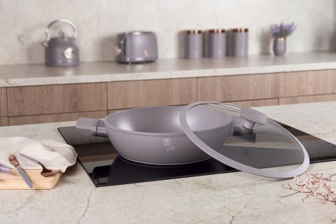 PŁASKI GARNEK TYTANOWY Z POKRYWĄ 30cm BERLINGER HAUS BH-8099 TAUPE PŁASKI GARNEK TYTANOWY Z POKRYWĄ 30cm BERLINGER HAUS BH-8099 TAUPE