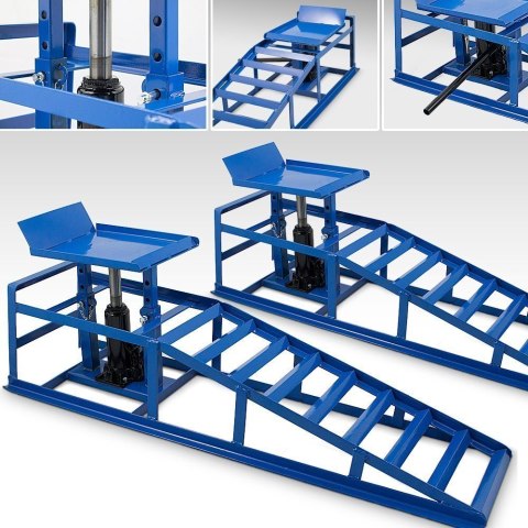 RAMPA RAMPY Z PODNOŚNIKIEM HYDRAULICZNYM 2 szt. RAMPA RAMPY Z PODNOŚNIKIEM HYDRAULICZNYM 2 szt.