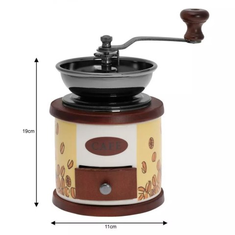 RĘCZNY MŁYNEK DO KAWY PRZYPRAW KINGHOFF KH-4144 RĘCZNY MŁYNEK DO KAWY PRZYPRAW KINGHOFF KH-4144