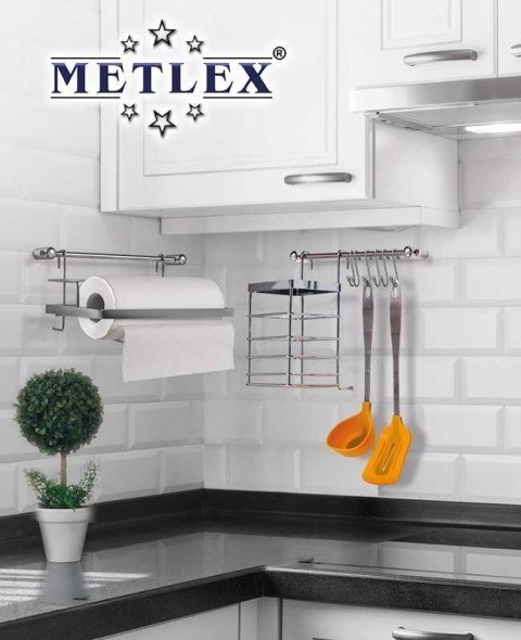 RELING KUCHENNY 10 ELEMENTOWY METLEX MX-4540 srebrny RELING KUCHENNY 10 ELEMENTOWY METLEX MX-4540 srebrny