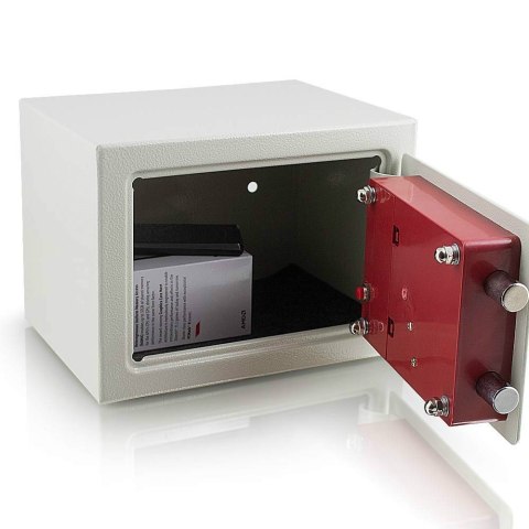 SEJF ELEKTRONICZNY MINI BIUROWY JASNY SZARY SEJF ELEKTRONICZNY MINI BIUROWY JASNY SZARY