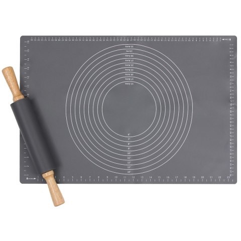 SILKONOWA STOLNICA 60x40cm WAŁEK DO CIASTA 1528 SILKONOWA STOLNICA 60x40cm WAŁEK DO CIASTA 1528