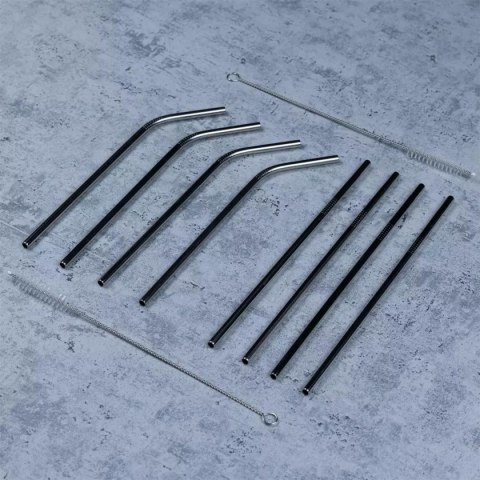 SŁOMKI METALOWE DO NAPOJÓW KINGHOFF 8szt. + ETUI KH-1357 SŁOMKI METALOWE DO NAPOJÓW KINGHOFF 8szt. + ETUI KH-1357