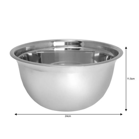STALOWA MISKA KUCHENNA 24cm KINGHOFF KH-1487 STALOWA MISKA KUCHENNA 24cm KINGHOFF KH-1487