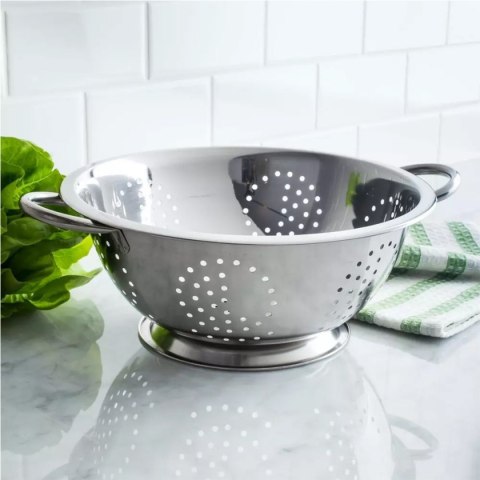 STALOWY DURSZLAK 24cm Z UCHWYTAMI KINGHOFF KH-1235 STALOWY DURSZLAK 24cm Z UCHWYTAMI KINGHOFF KH-1235