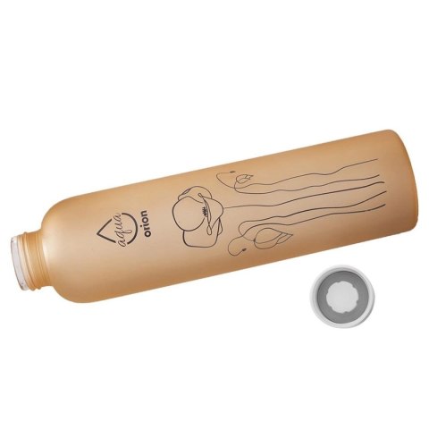 SZKLANA BUTELKA NA WODĘ 750ml 143762 POMARAŃCZOWA SZKLANA BUTELKA NA WODĘ 750ml 143762 POMARAŃCZOWA