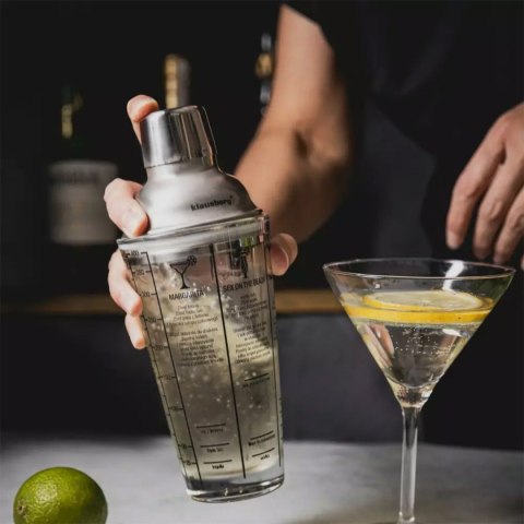 SZKLANY SHAKER BARMAŃSKI 400ml Z PRZEPISAMI KLAUSBERG KB-7647 SZKLANY SHAKER BARMAŃSKI 400ml Z PRZEPISAMI KLAUSBERG KB-7647