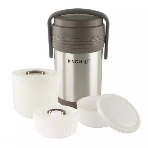 TERMOS OBIADOWY KINGHOFF 1,5L + 3 POJEMNIKI KH-4075 TERMOS OBIADOWY KINGHOFF 1,5L + 3 POJEMNIKI KH-4075
