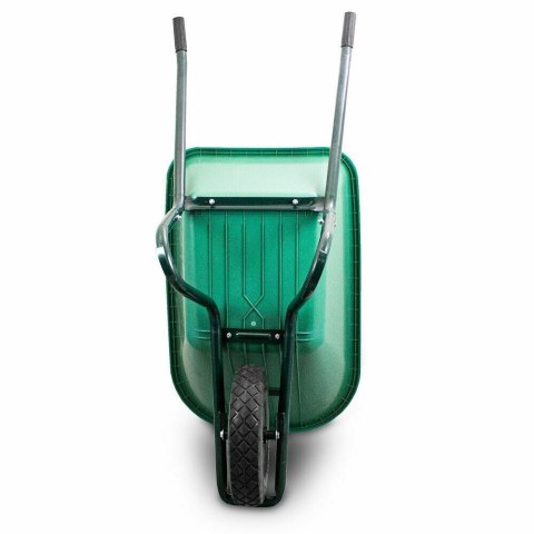 Taczka ogrodowa 100L 250kg misa PVC czarne koło PU Taczka ogrodowa 100L 250kg misa PVC czarne koło PU