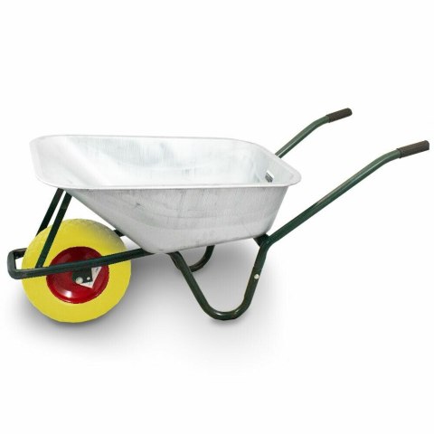 Taczka ogrodowa z żółtym kołem PU do 250kg 100l Taczka ogrodowa z żółtym kołem PU do 250kg 100l