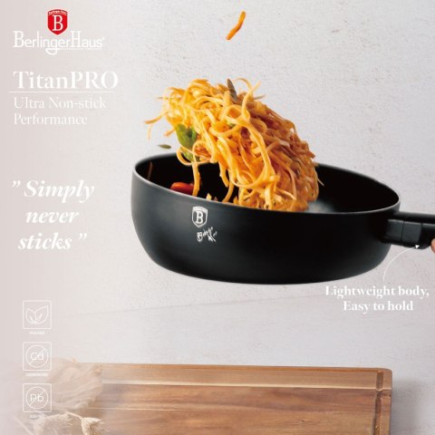 WOK PATELNIA FLIP TYTANOWA 26cm BERLINGER HAUS BH-8029 LEONARDO WOK PATELNIA FLIP TYTANOWA 26cm BERLINGER HAUS BH-8029 LEONARDO