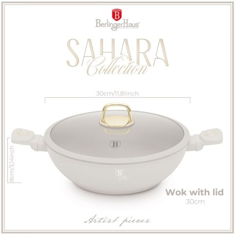 WOK TYTANOWY Z POKRYWĄ 30cm BERLINGER HAUS BH-8065 SAHARA WOK TYTANOWY Z POKRYWĄ 30cm BERLINGER HAUS BH-8065 SAHARA