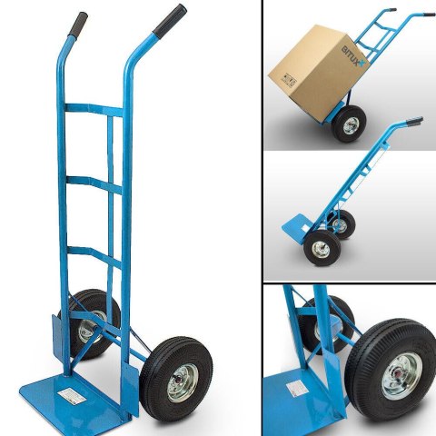 Wózek ręczny magazynowy transportowy 200kg opony pneumatyczne wytrzymały Wózek ręczny magazynowy transportowy 200kg opony pneumatyczne wytrzymały