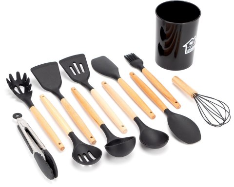 ZESTAW 12 PRZYBORÓW KUCHENNYCH W STOJAKU E-6288 ZESTAW 12 PRZYBORÓW KUCHENNYCH W STOJAKU E-6288