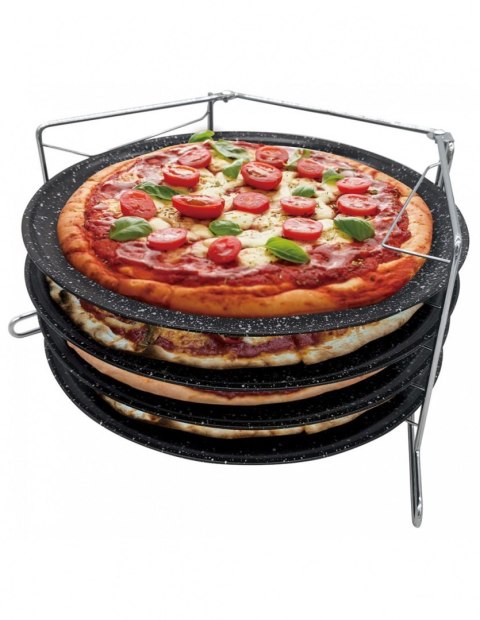 ZESTAW 4 BLACH DO PIECZENIA PIZZY KINGHOFF KH-1553 ZESTAW 4 BLACH DO PIECZENIA PIZZY KINGHOFF KH-1553