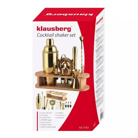 ZESTAW BARMAŃSKI 16 ELEMENTÓW KLAUSBERG KB-7583 ZESTAW BARMAŃSKI 16 ELEMENTÓW KLAUSBERG KB-7583