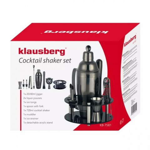 ZESTAW BARMAŃSKI 9 ELEMENTÓW KLAUSBERG KB-7581 ZESTAW BARMAŃSKI 9 ELEMENTÓW KLAUSBERG KB-7581
