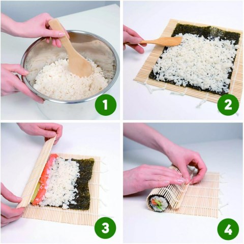 ZESTAW DO ROBIENIA I PODAWANIA SUSHI KINGHOFF KH-1704 ZESTAW DO ROBIENIA I PODAWANIA SUSHI KINGHOFF KH-1704