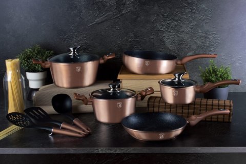 ZESTAW GARNKÓW GRANITOWYCH BERLINGER HAUS BH-6160 ROSE GOLD 13 ELEM. ZESTAW GARNKÓW GRANITOWYCH BERLINGER HAUS BH-6160 ROSE GOLD 13 ELEM.