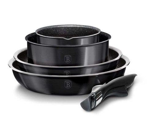 ZESTAW GARNKÓW GRANITOWYCH BERLINGER HAUS BH-6918 CARBON PRO ZESTAW GARNKÓW GRANITOWYCH BERLINGER HAUS BH-6918 CARBON PRO